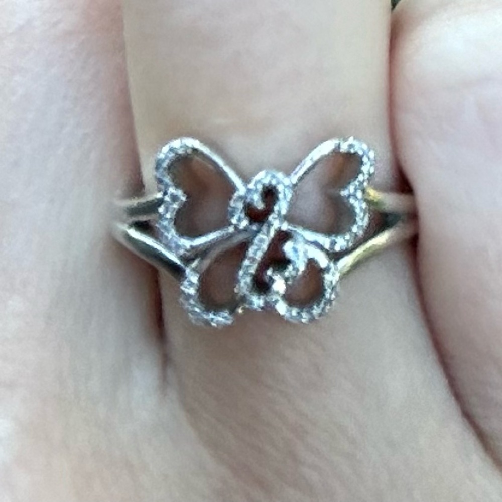 Kay Open heart collection diamond butterfly ring